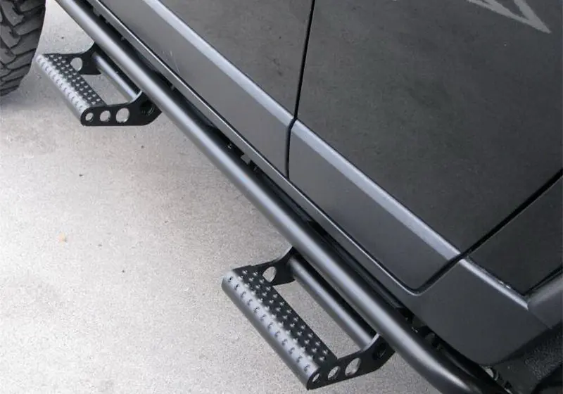 N-Fab Rkr Step Sys - Cab Len (2 Stp Mnts/2 Stps) - 17-24 Titan/16-23 Xd Crew - Tx Blk N164rkrccs4 2