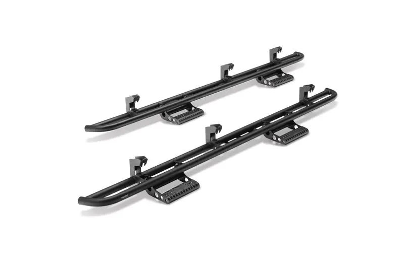 N-Fab Rkr Step Sys - Cab Len (2Stp Mnts/2Stps) - 22-26 Tundra Crewmax - Txblk T224rkrccs4 1