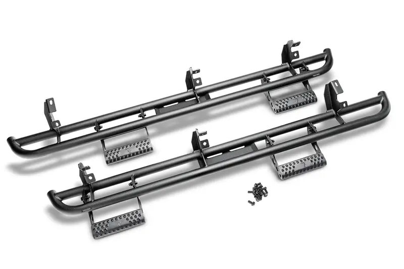 N-Fab Rkr Step Sys - Full Len (2 Stp Mnts/2 Stp) - 20-25 Gladiator Jt 4Dr - Tx Blk J194trkrs4 1