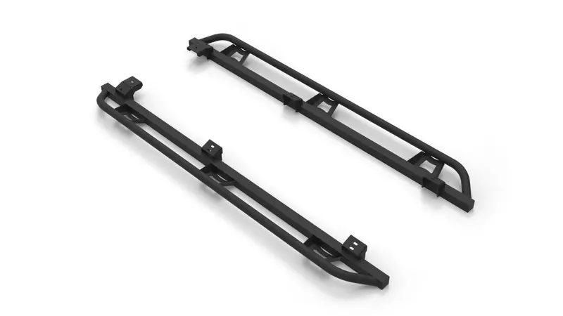 N-Fab Trailslider - Cab Len (2 Steps) - 05-15 Tacoma Double - Tx Blk Tst05cc-Tx 1