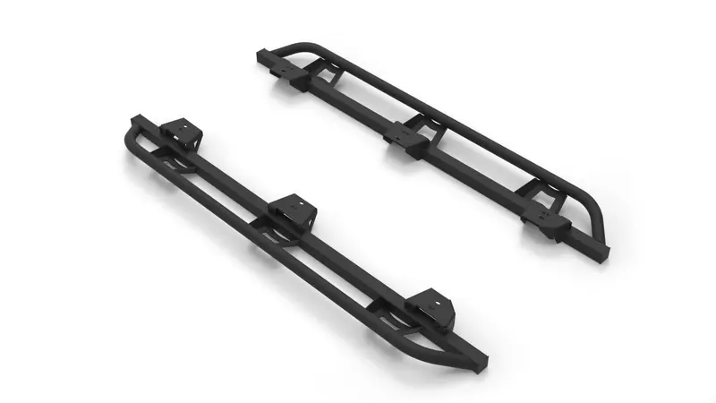 N-Fab Trailslider - Cab Len (2 Steps) - 07-18 Wrangler Jk 4Dr - Tx Blk Tsj074-Tx 1