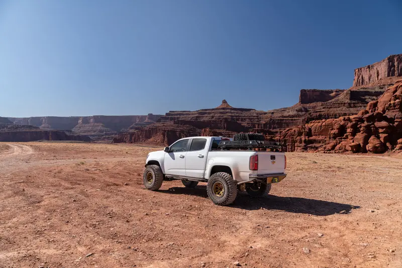 N-Fab Trailslider - Cab Len (2 Steps) - 15-26 Colorado/Canyon Crew - Tx Blk Tsg15cc-Tx 2