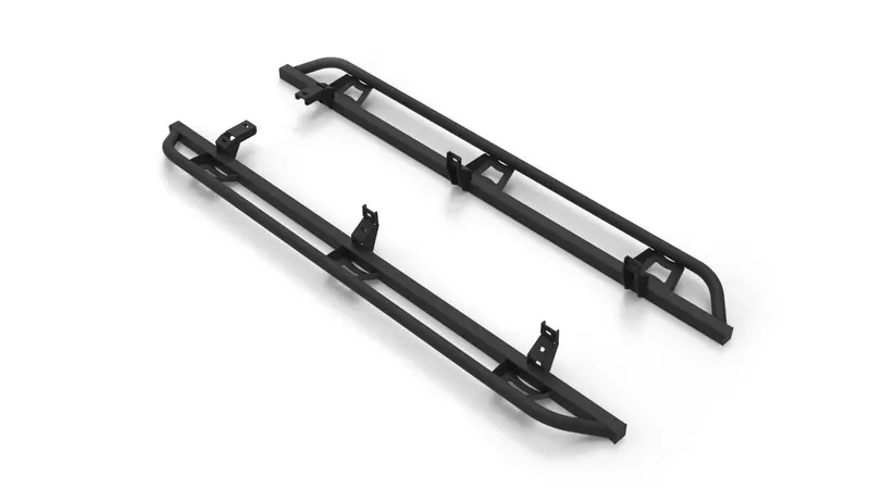N-Fab Trailslider - Cab Len (2 Steps) - 19-26 Ford Ranger Supercrew - Tx Blk Tsf19cc-Tx 1