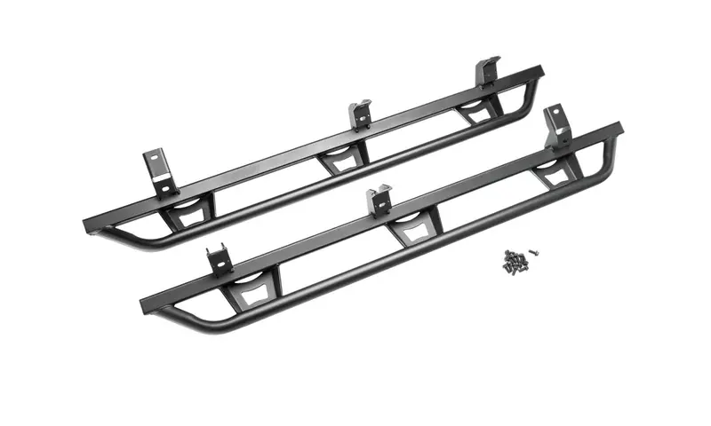 N-Fab Trailslider - Full Len (2 Steps) - 21-26 Ford Bronco 4-Dr - Tx Blk Tsf214b-Tx 1