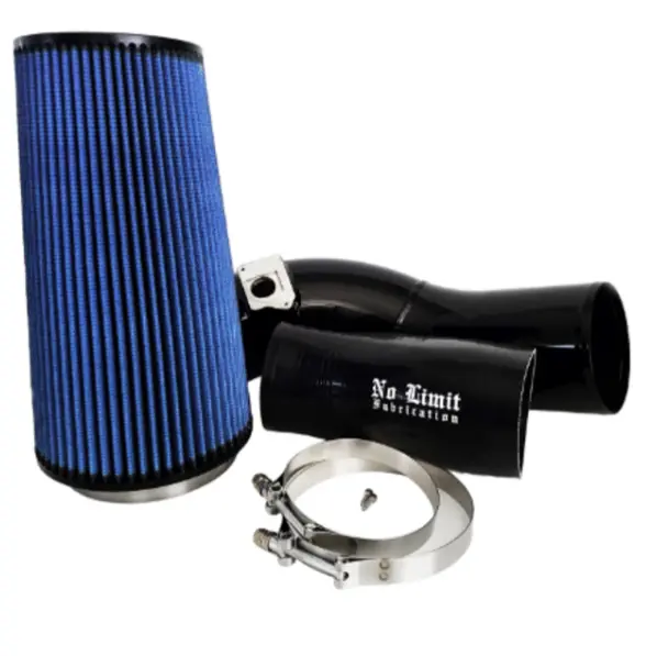 No Limit Fabrication 6.0 Cold Air Intake 04-07 Ford Super Duty Power Stroke Black Oiled Filter 60Caibo 1