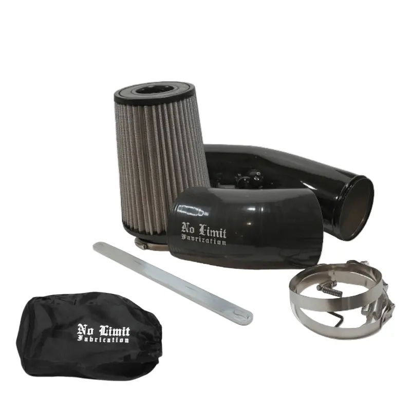 No Limit Fabrication Black Cold Air Intake With Dry Filter & Black Pre-Filter For 2011–2016 6.7L Powerstroke 1