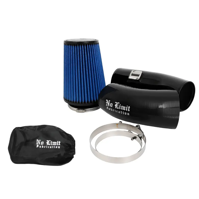 No Limit Fabrication Black Cold Air Intake With Pro5r Oiled Filter & Black Pre-Filter For 2011–2016 6.7L Powerstroke 1