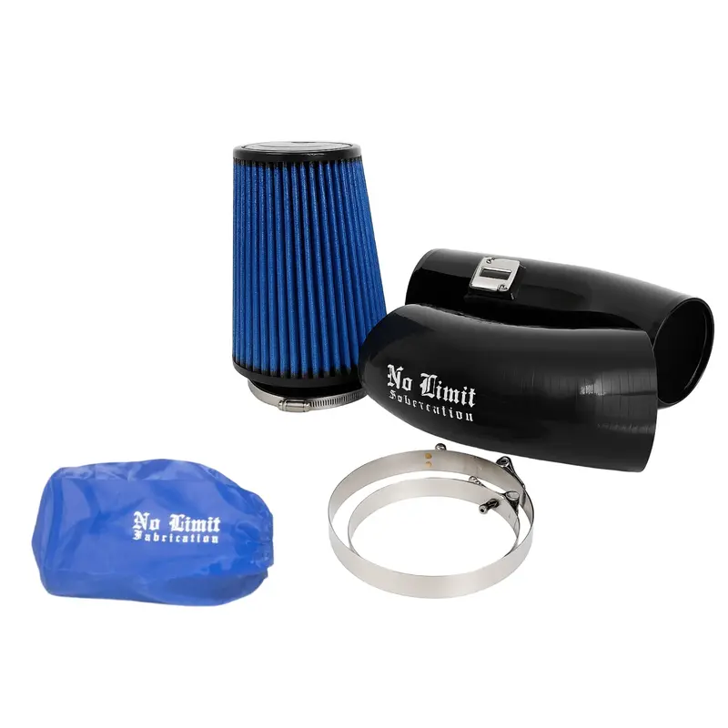 No Limit Fabrication Black Cold Air Intake With Pro5r Oiled Filter & Blue Pre-Filter For 2011–2016 6.7L Powerstroke 1