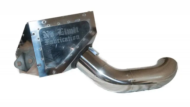 No Limit Fabrication Polished Closed Box Cold Air Intake For 2017-2019 Ford 6.7L Powerstroke 2