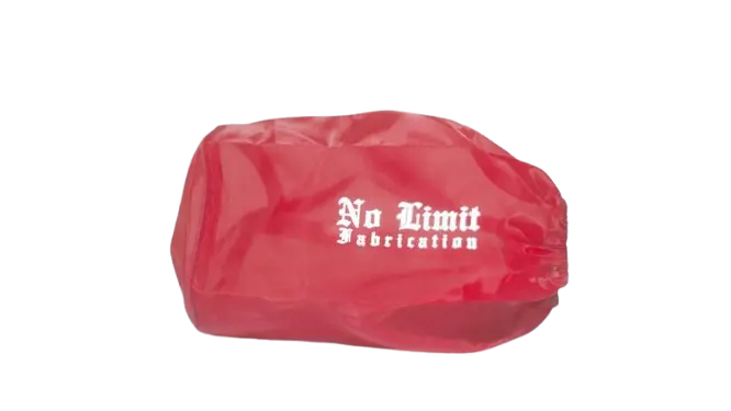No Limit Fabrication Polished Cold Air Intake With Dry Filter & Red Pre-Filter For 2011–2016 Ford 6.7L Powerstroke 2