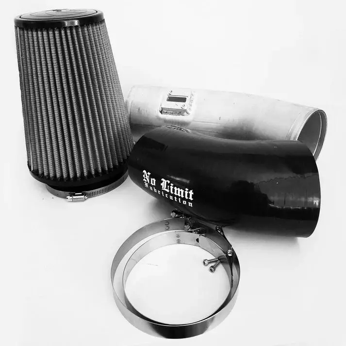 No Limit Fabrication Raw Cold Air Intake With Dry Filter For 2011–2016 Ford 6.7L Powerstroke 1