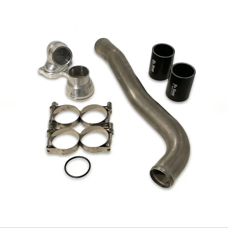 No Limit Fabrication Raw Upper Coolant Hose Kit For 2017-2021 Ford 6.7L Powerstroke 1