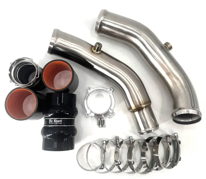 No Limit Polished Hot & Cold Side Charge Pipes For 11-16 Ford 6.7L Powerstroke 1