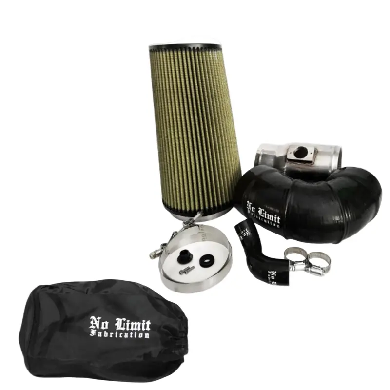 No Limit Raw Air Intake With Pro Guard 7 Filter And Black Pre-Filter For 2008–2010 Ford 6.4L Powerstroke 1