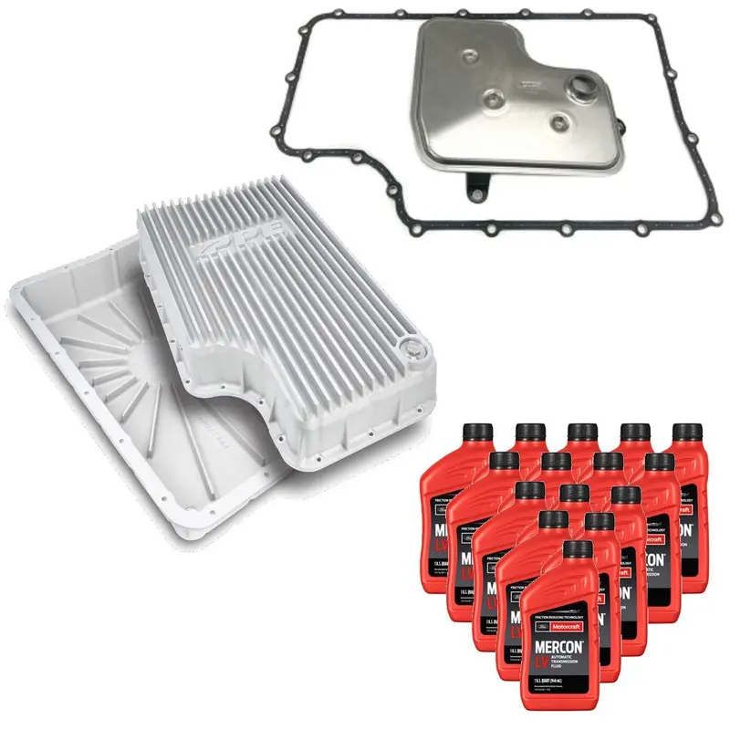 Oem Ford 6R140 Transmission Service Kit & Ppe Raw Deep Pan For 11-19 F-250/F-350 1