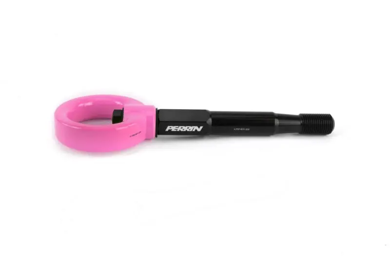 Perrin 15-17 Subaru Wrx/Sti Tow Hook Kit (Front) - Hyper Pink 1