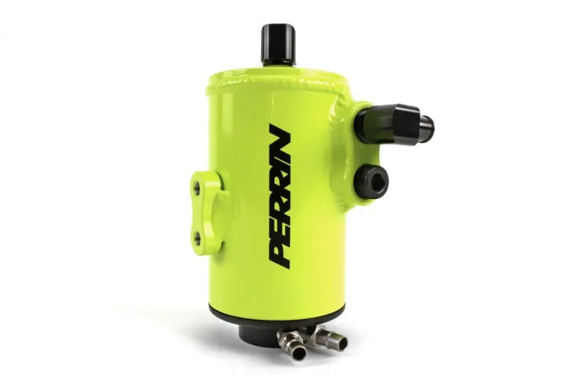 Perrin 15-19 Subaru Wrx Air Oil Separator - Neon Yellow 1