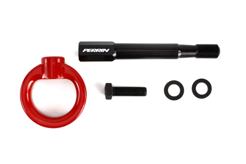 Perrin 15-19 Subaru Wrx/Sti Tow Hook Kit (Rear) - Red 1