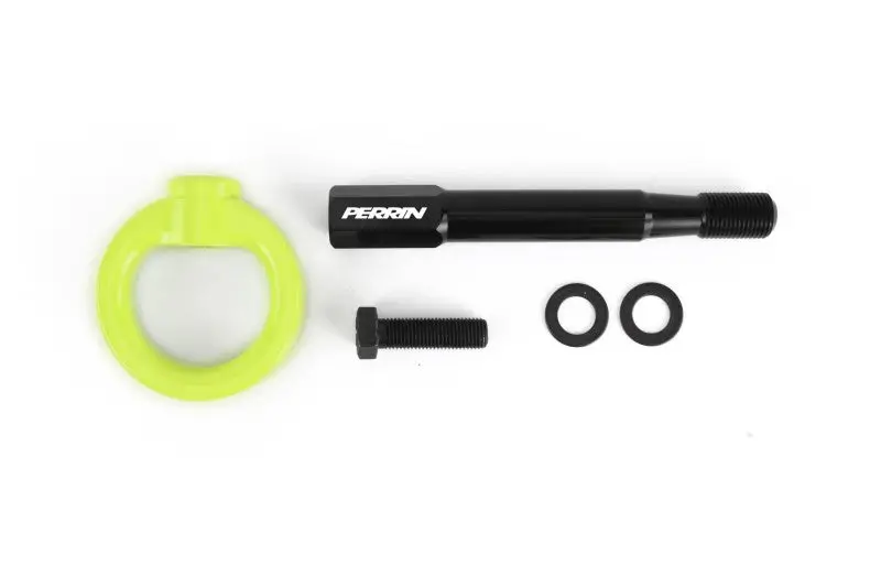 Perrin 2022 Subaru Wrx / 18-21 Crosstrek Tow Hook Kit (Rear) - Neon Yellow 1