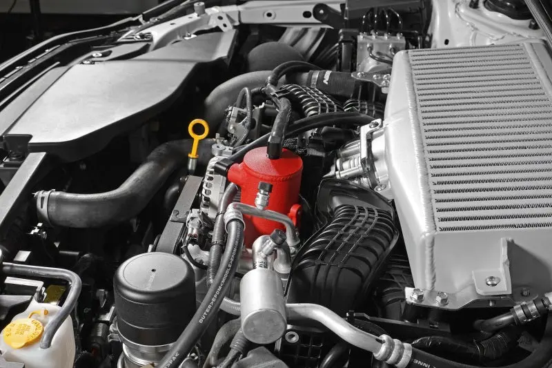 Perrin 22-23 Subaru Wrx Air Oil Separator - Red 1
