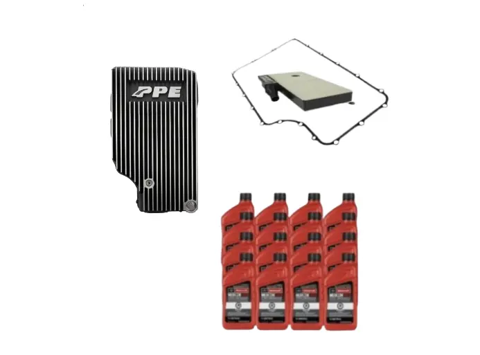 Ppe 10R140 Transmission Service Kit & Brushed Deep Pan For 2020+ Ford 6.7L Super Duty 1