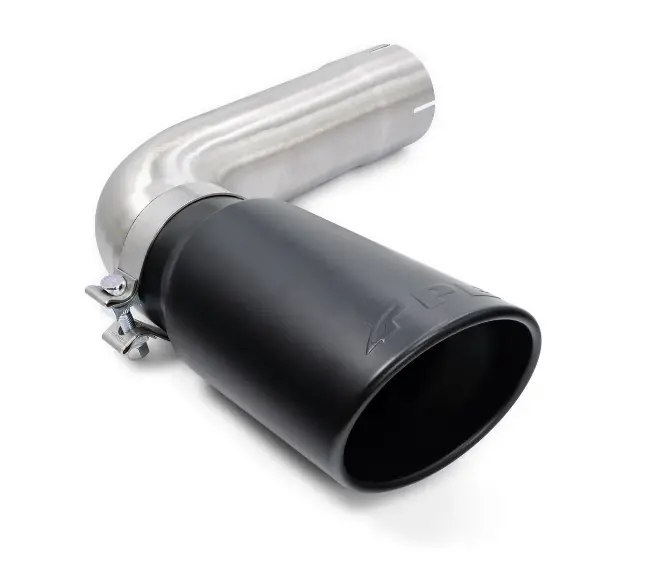 Ppe 4" Steel Exhaust Pipe W/ 5" Black Tip For 20-23 Gm 2500/3500 6.6L Duramax 1