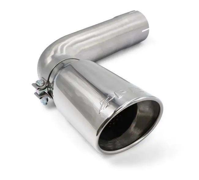 Ppe 4" Steel Exhaust Pipe W/ 5" Polished Tip For 20-23 Gm 2500/3500 6.6L Duramax 1