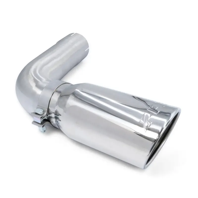 Ppe 4" Steel Exhaust Pipe W/ 5" Polished Tip For 20-23 Gm 2500/3500 6.6L Duramax 2