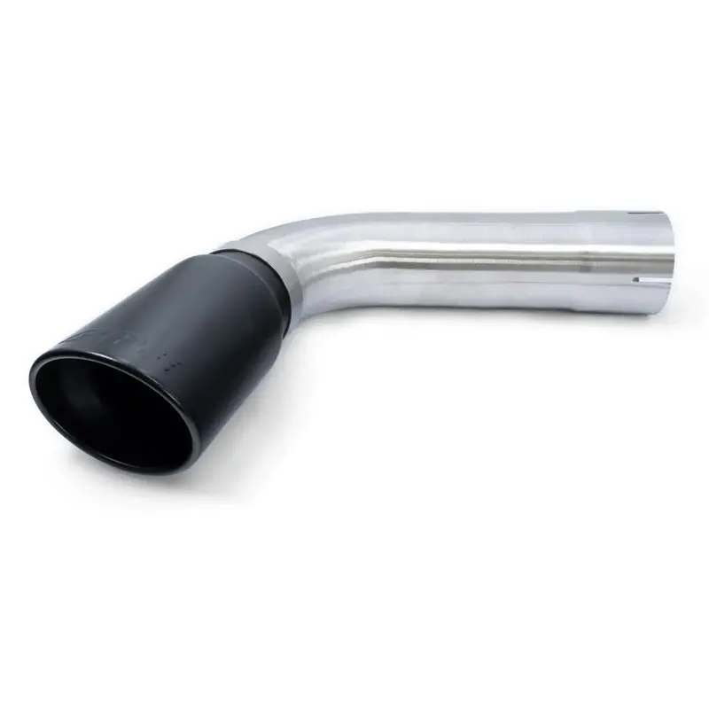 Ppe 4" Steel Turn-Out Exhaust Pipe W/ 5" Black Tip For 2007-2019 Gm 6.6L Duramax 2