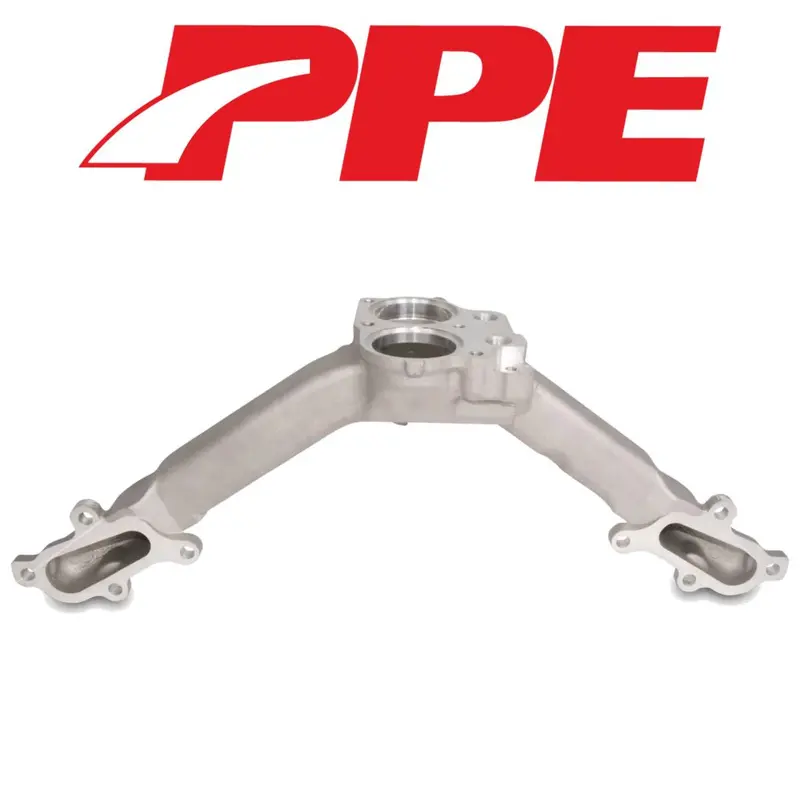 Ppe Aluminum Thermostat Housing Dual Sensor For 07-10 Chevy/Gmc 6.6L Lmm Duramax 1