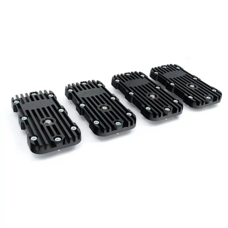 Ppe Billet Black Geared Hub Heat Sink Cover Set For 92-06 Hummer H1 Hmmwv Humvee 1