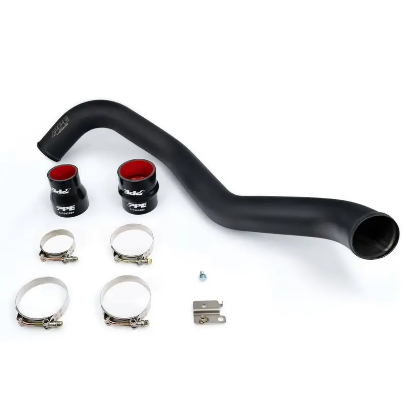 Ppe Black 3" Hot Side Intercooler Charge Pipe For 04-10 Gm 6.6L Duramax Diesel 1