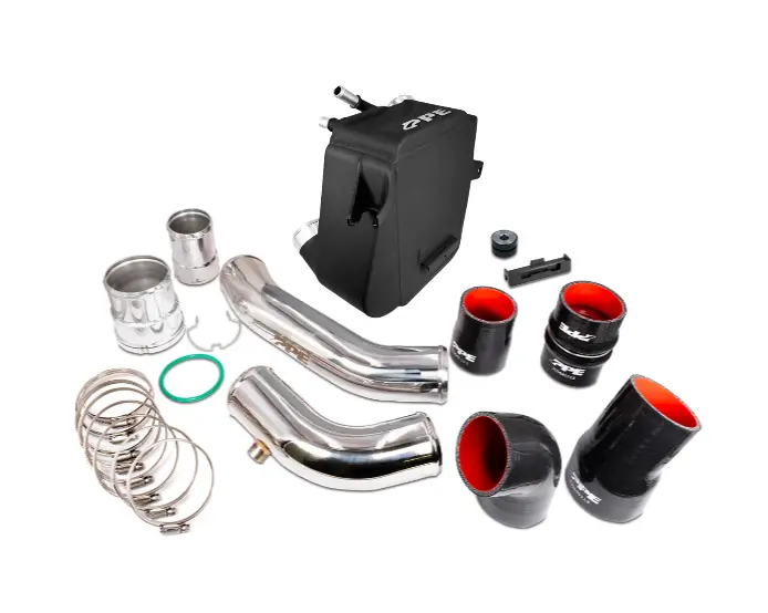 Ppe Black Air-To-Water Intercooler Kit For 11-24 Ford F250/F350 6.7L Super Duty 1