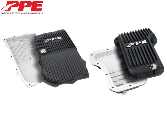 Ppe Black Aluminum Transmission & Oil Pan Kit For 2018-2024 Jeep Wrangler 2.0L 1