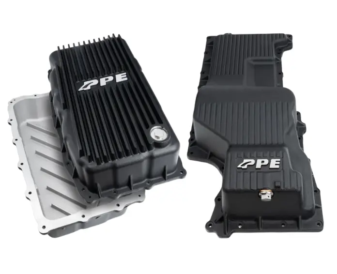 Ppe Black Deep Aluminum Transmission & Oil Pan Kit For 2020-2024 Gm 3.0L Duramax 1