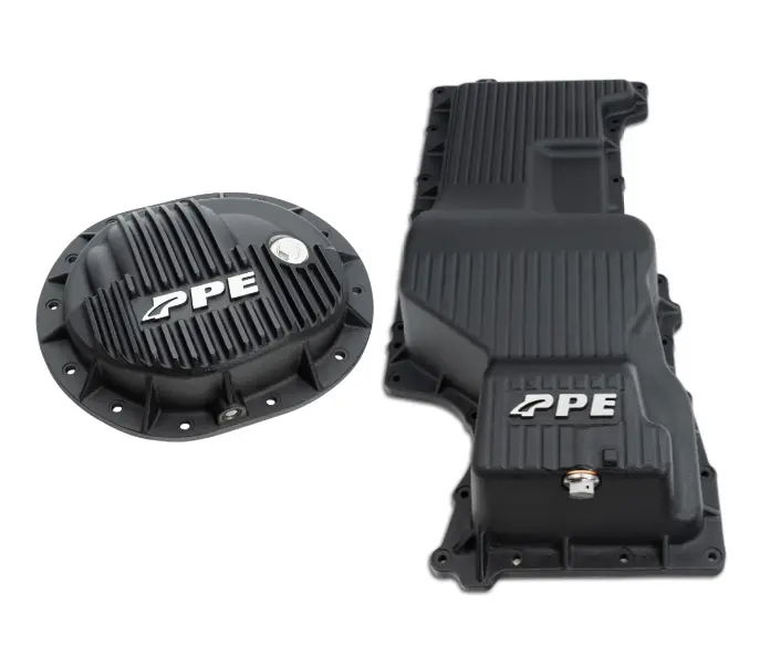 Ppe Black Deep Oil Pan & Rear Differential Cover For 2020-2024 Gm 3.0L Duramax 1