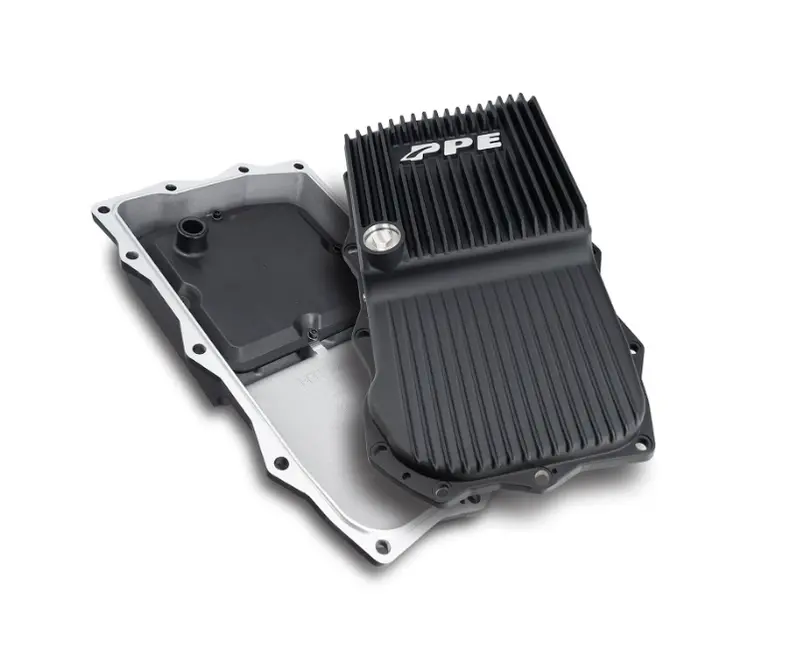 Ppe Black Deep Trans Pan & 9.25" 12-Bolt Rear Diff Cover For 13-22 Ram 1500 2