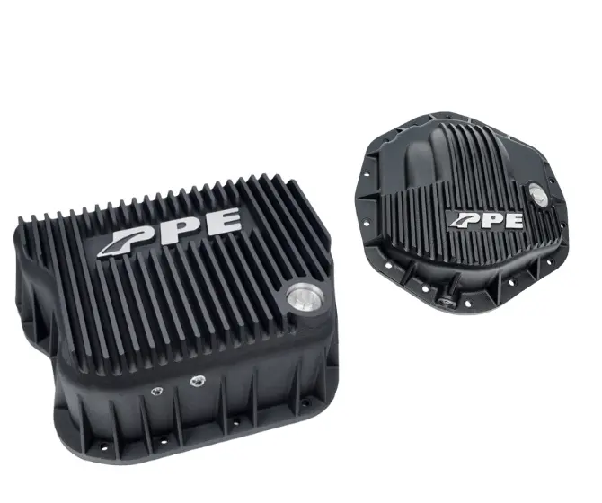 Ppe Black Deep Trans Pan & Diff Cover For 03-07 Dodge Ram 5.9L Aa14-11.5 1