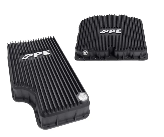 Ppe Black Deep Transmission Pan & Oil Pan Kit For 20-21 Ford F250/F350 10R140 1