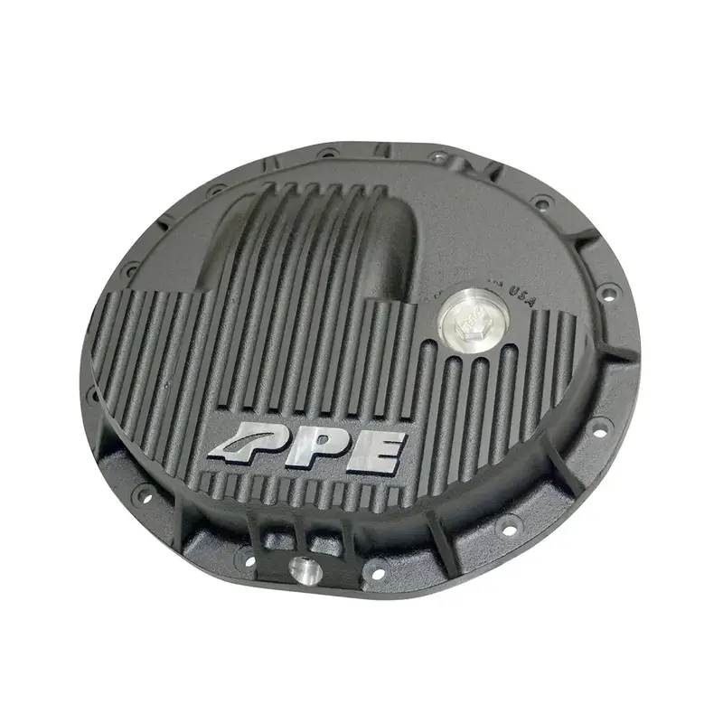 Ppe Black Heavy Duty Aluminum Front Differential Cover For 13-26 Ram 2500/3500 1