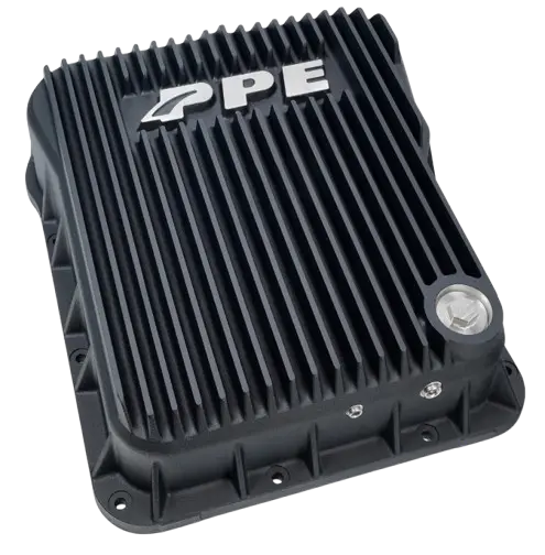 Ppe Black Heavy Duty Transmission/Oil Pan/Rear Diff Cover For 11-16 Gm 6.6L Duramax 2