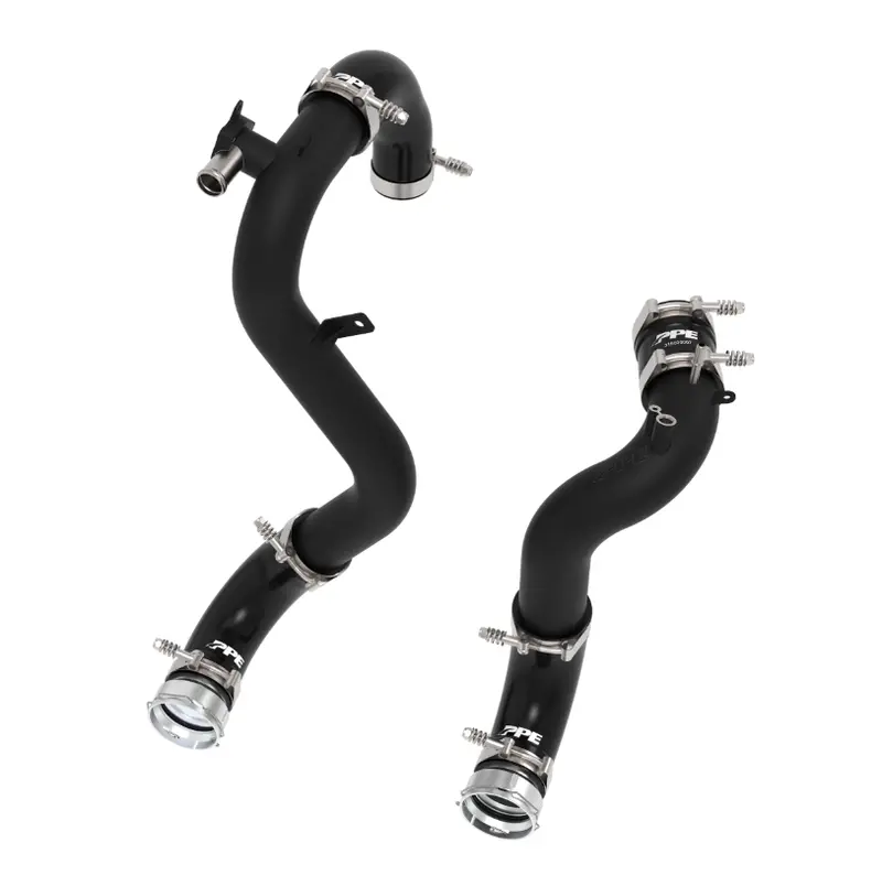 Ppe Black Hot & Cold Side Intercooler Charge Pipes For 21-24 Ford Bronco 2.3L 1