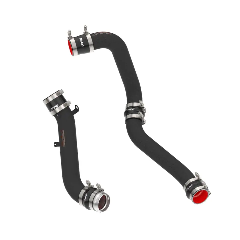 Ppe Black Hot & Cold Side Intercooler Pipe Kit For 17-19 Gmc Chevy 6.6L Duramax 1