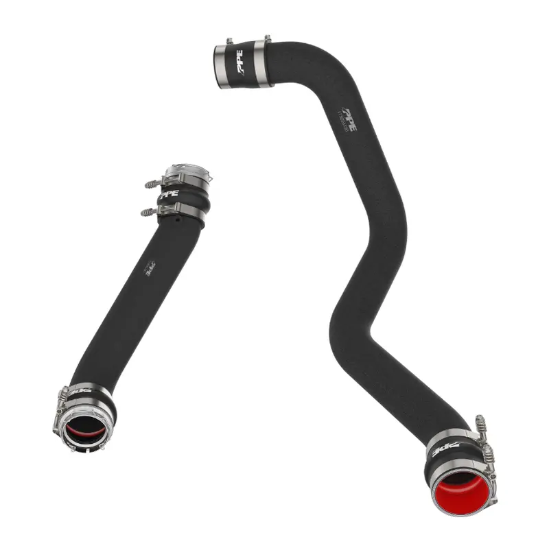 Ppe Black Hot & Cold Side Intercooler Pipes For 20-25 Gmc Chevrolet 6.6L Duramax 1