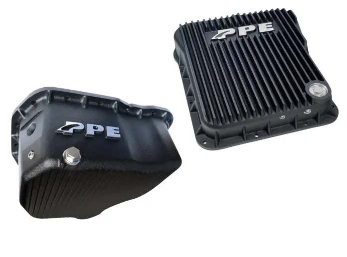Ppe Black Standard Transmission & High Capacity Oil Pan For 01-10 Gm 6.6L Duramax 1
