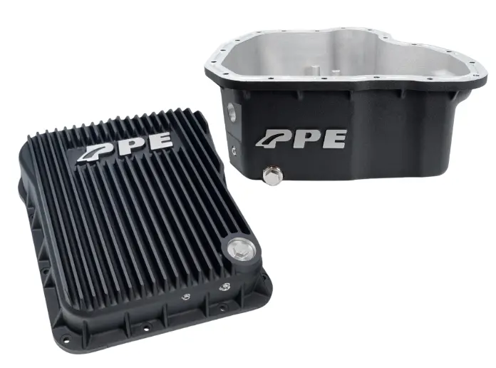 Ppe Black Standard Transmission & High Capacity Oil Pan For 11-16 Gm 6.6L Duramax 1