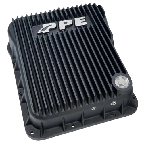 Ppe Black Transmission Pan & Rear Diff Cover Kit For 2001-2019 Gm 6.6L Duramax 2
