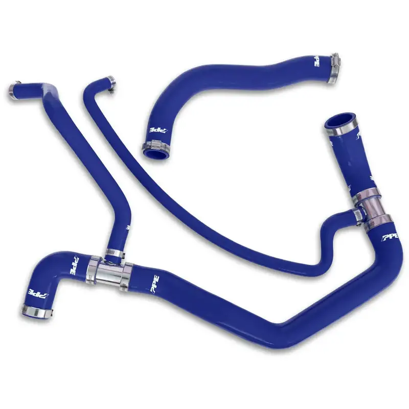 Ppe Blue Silicone Upper & Lower Coolant Hose Kit For 2001-2005 Gm 6.6L Duramax 1