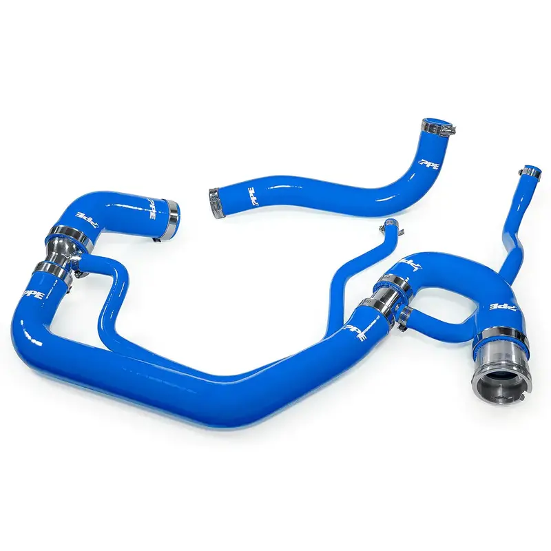 Ppe Blue Silicone Upper & Lower Coolant Hose Kit For 2006-2010 Gm 6.6L Duramax 1