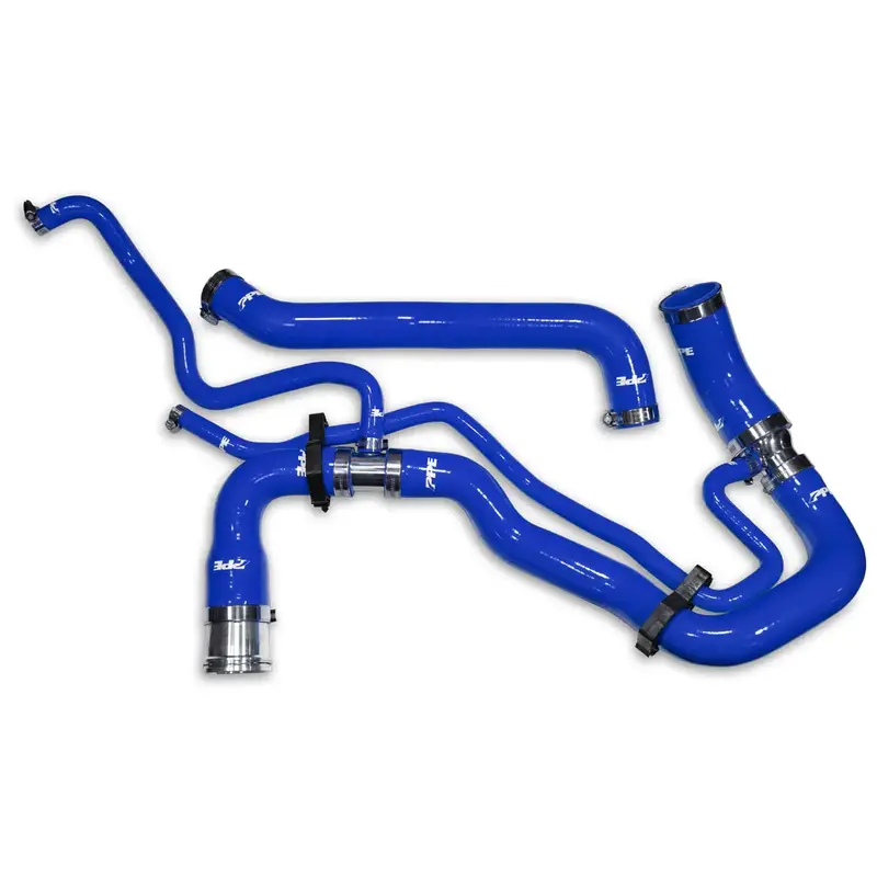 Ppe Blue Silicone Upper & Lower Coolant Hose Kit For 2011-2016 Gm 6.6L Duramax 1